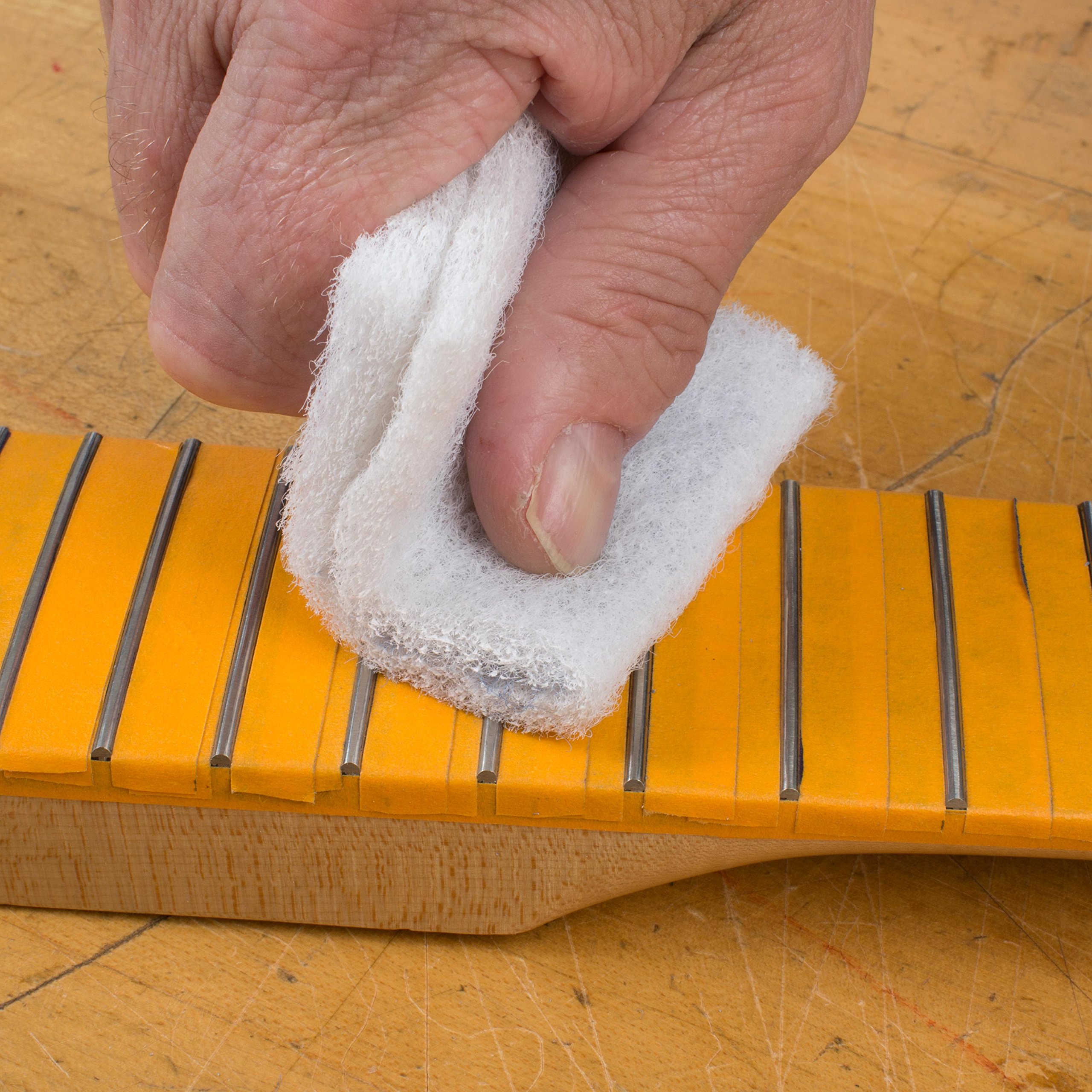 StewMac 3M Scotch-Brite Abrasive Scuff Pads, Set of 3 Different Grades - General Purpose, Ultra Fine, and Light Duty - for Cleaning, Polishing, and Refinishing - 6" X 9" - Image 3