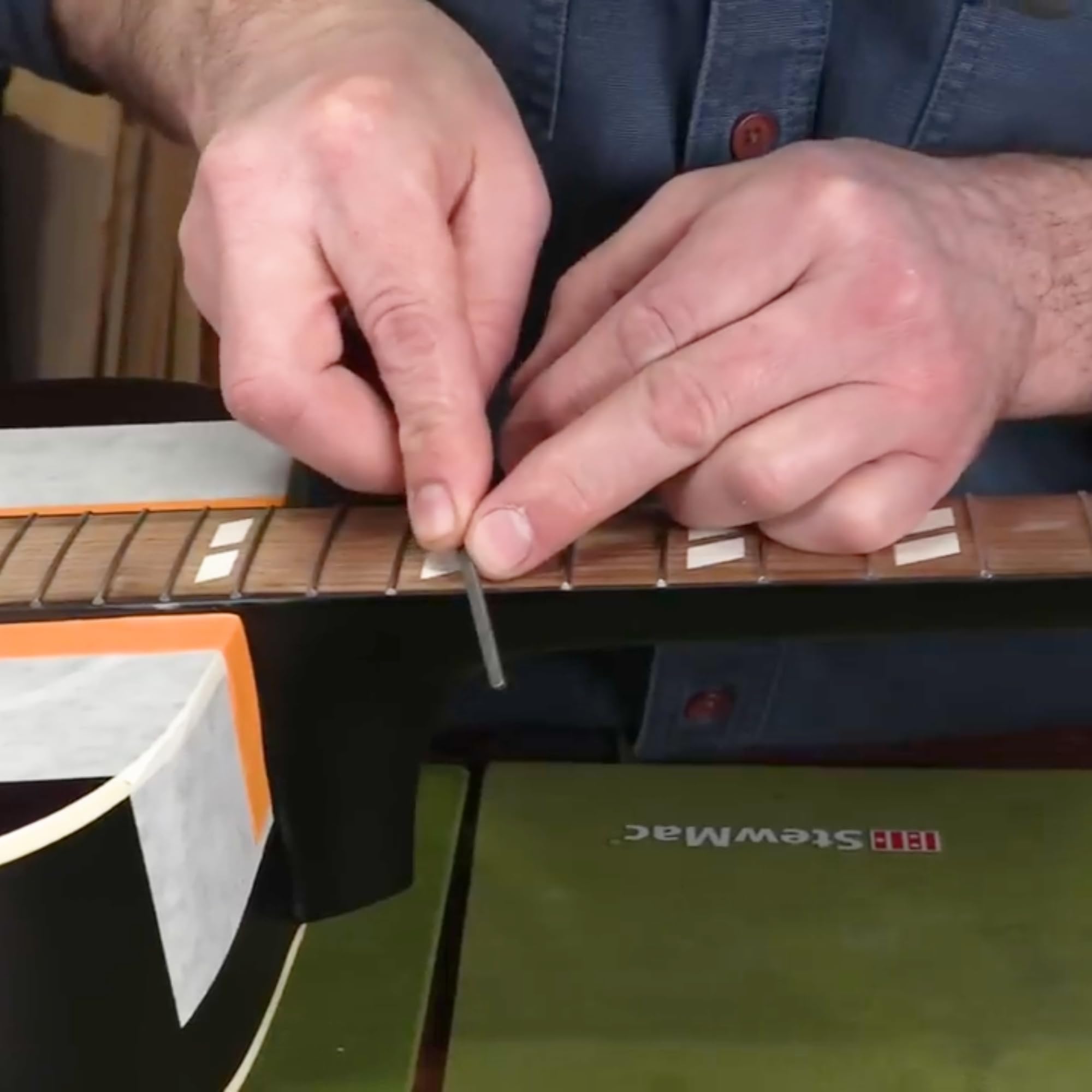StewMac Fret End Dressing File - Safely Fix Sharp Guitar Frets & Fret Sprout Fast - For Rounding, Shaping, and Smoothing Frets - Professional Luthier Guitar Repair Tool - (1175) - Image 6