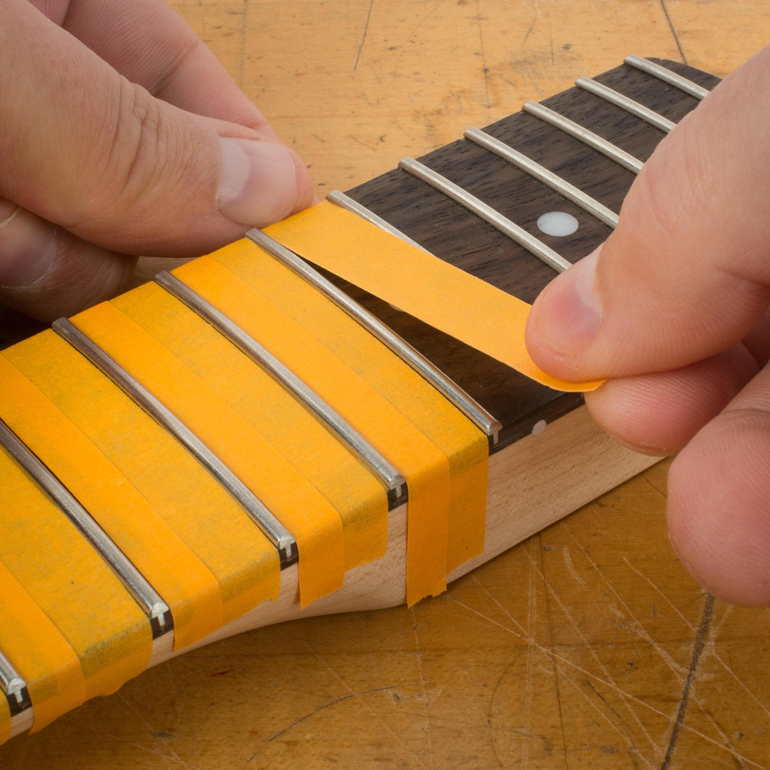 StewMac Guitar Shop Tape Deck, Orange Multi Purpose Tape Set (0593) - Image 4