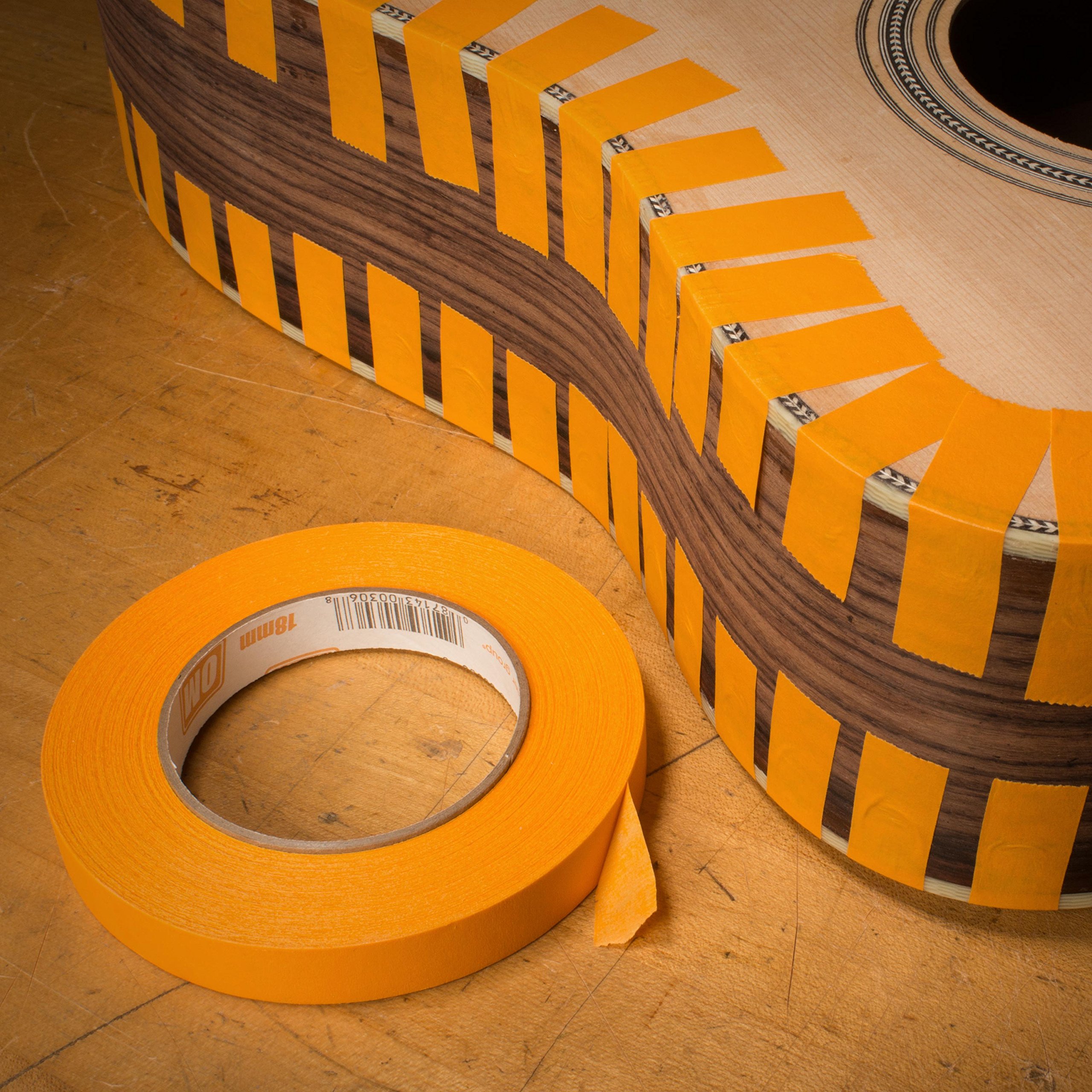 StewMac Guitar Shop Tape Deck, Orange Multi Purpose Tape Set (0593) - Image 6