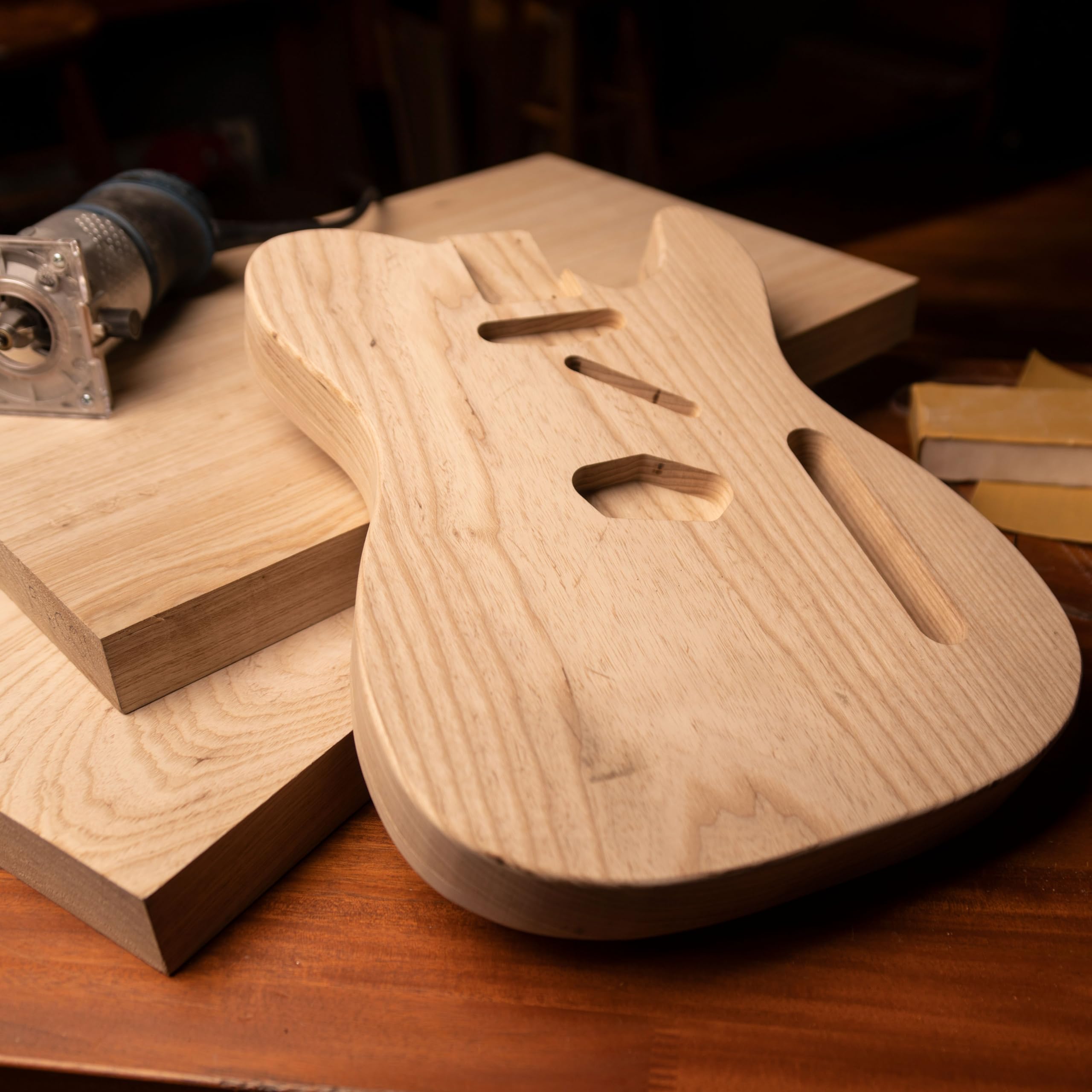 StewMac Swamp Ash Electric Guitar Body Blank, 3-Piece (2622) - Image 3